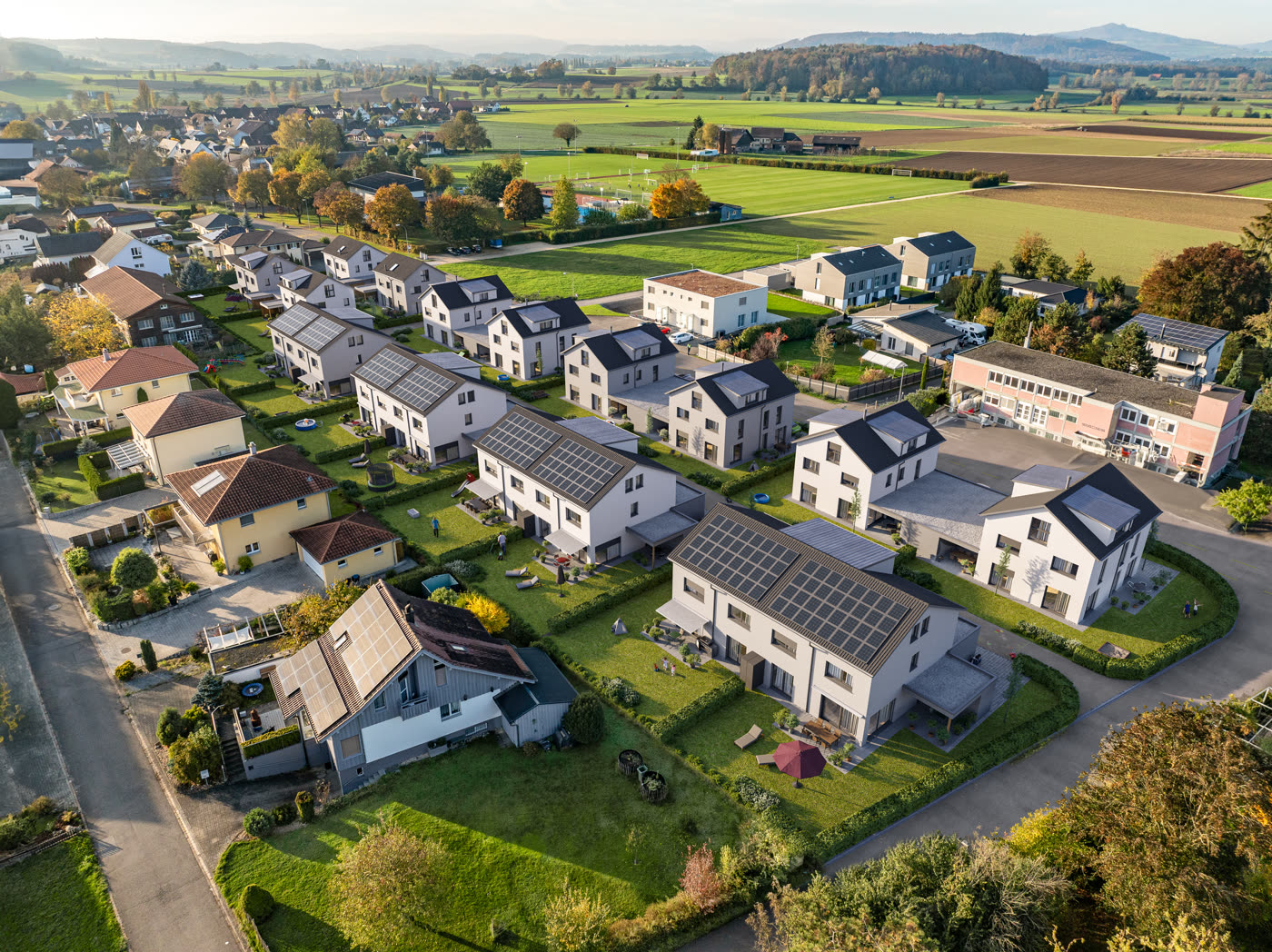 Sonnenwies Ramsen aus der Luft